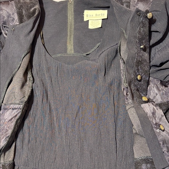 Elegant Women's Maxi Dress in Charcoal black - Picture 3 of 12